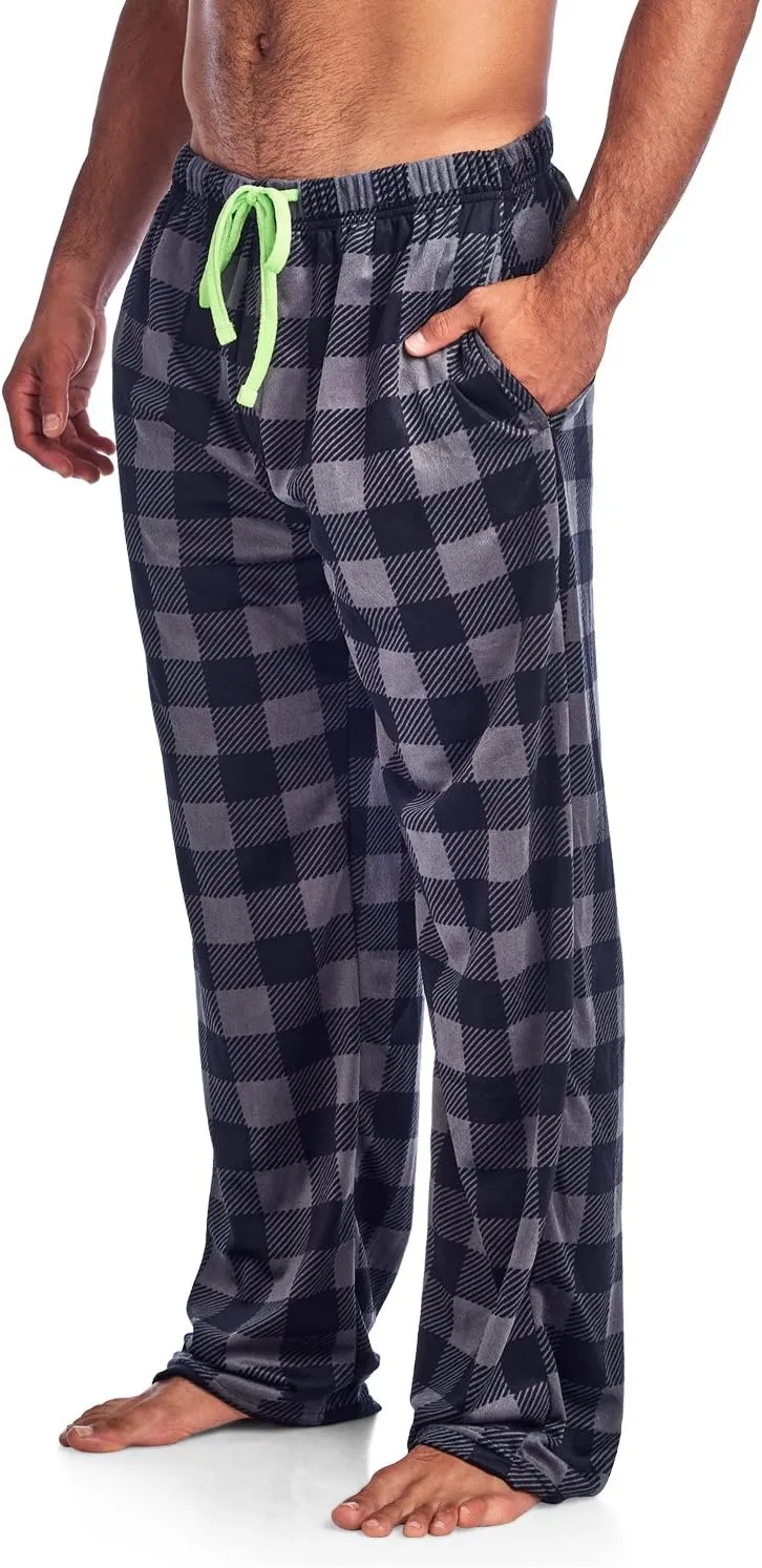 Ashford & Brooks Men's Fleece Pajama Pants, Fuzzy Soft Sleep Lounge Bottoms