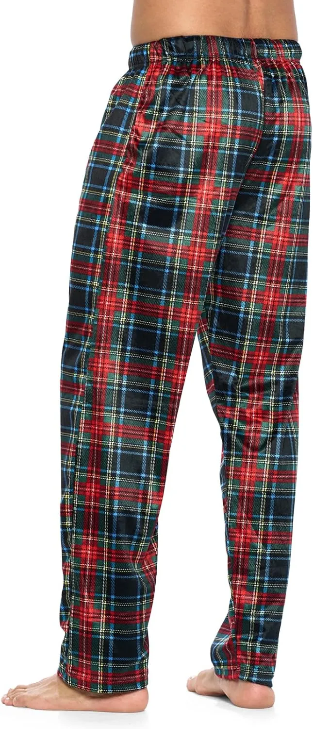 Ashford & Brooks Men's Fleece Pajama Pants, Fuzzy Soft Sleep Lounge Bottoms