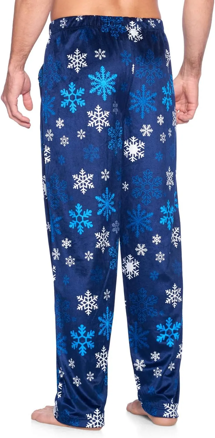 Ashford & Brooks Men's Fleece Pajama Pants, Fuzzy Soft Sleep Lounge Bottoms
