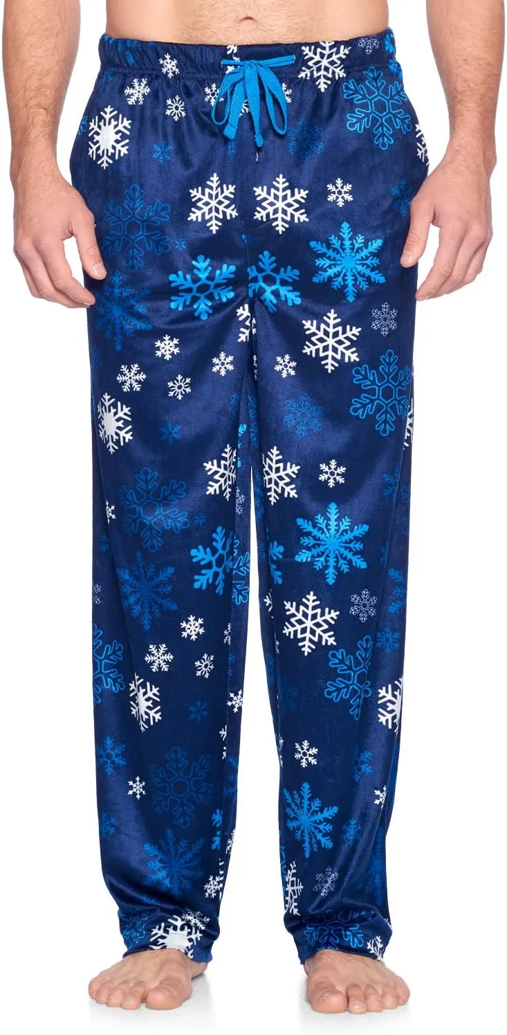Ashford & Brooks Men's Fleece Pajama Pants, Fuzzy Soft Sleep Lounge Bottoms