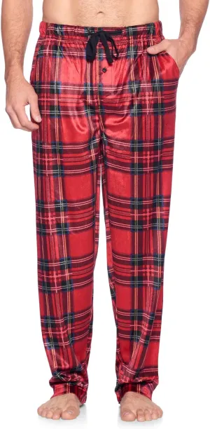 Ashford & Brooks Men's Fleece Pajama Pants, Fuzzy Soft Sleep Lounge Bottoms