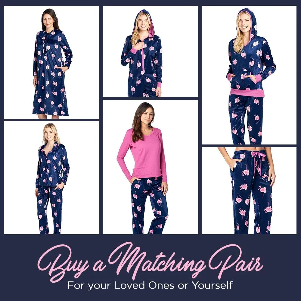 Ashford & Brooks Women's Micro Fleece Long Sleeve Nightgown