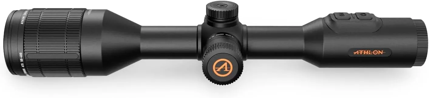 Athlon Optics Cronus ATS 30mm Tube 0.39" OLED Display High Detection Range Bluetooth/WiFi Aluminum Waterproof Thermal Night Hunting Shooting Gun Scope