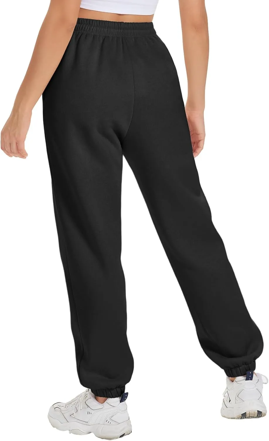 ATHMILE Sweatpants Women Fleece Pockets Winter Fall Fashion Baggy Lounge Pants Joggers