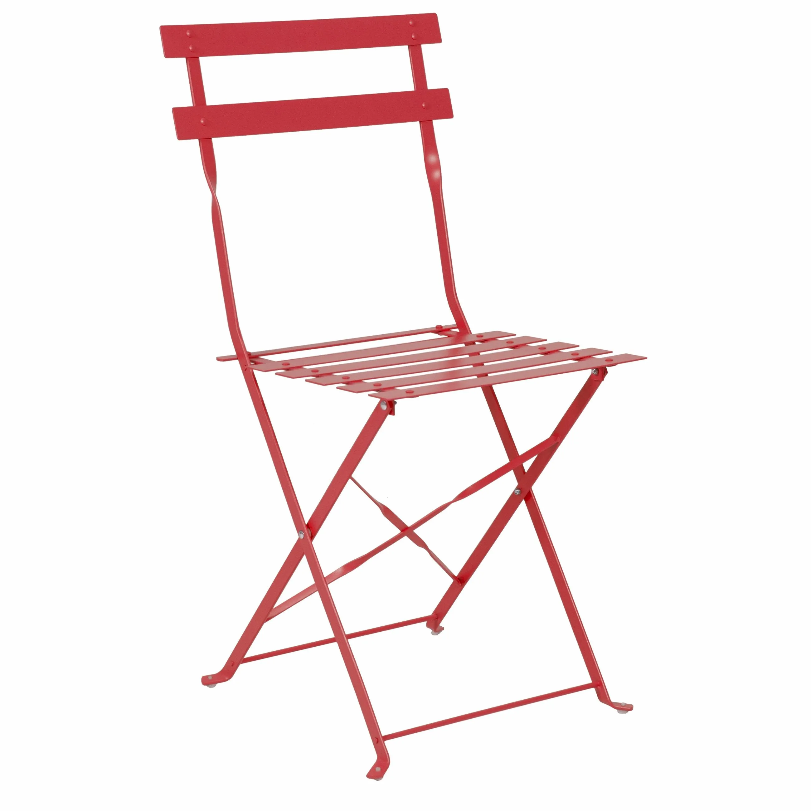 Attentive support Outdoor Folding Metal Steel Portable Bistro w/ 3-Piece Set Augmented reality Furniture Frame