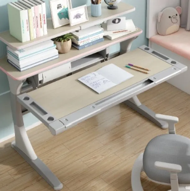 Auslittle Kids Height Adjustable and Tiltable Ergonomic Desk C3C