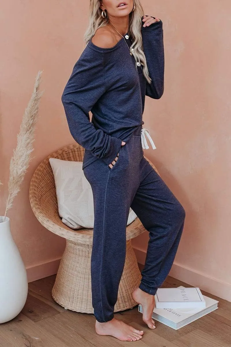 AUTOMET Womens 2 Piece Outfits Pajamas Sets Fall Lounge Sets Loungewear Sweatsuits with Sweatpants