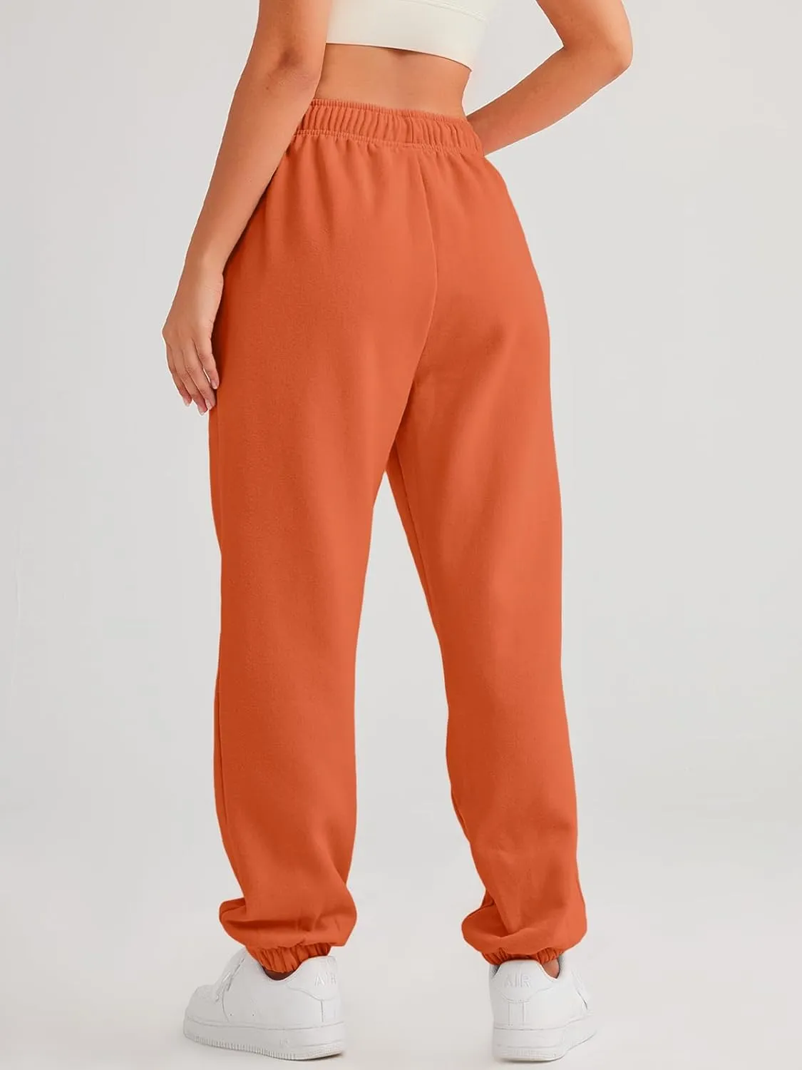 AUTOMET Women's Casual Baggy Fleece Sweatpants