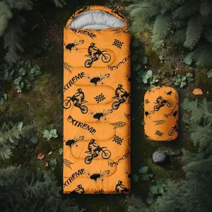 Axolotl Polar Bear Sleeping Bag for Kids Girls,Pink Strawberry Camping Bag with Kawaii Animals Compression Sack for Women,Pink Sleeping Mat for 3 Season Traveling Outdoor Hiking Camping Gear Equipment
