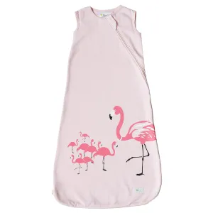 Baby and Toddler Sleeping Bag, Baby Sleeping Sack, Cozy Basics Brand 4 Season, Premium Cotton Blend (Pink Flamingo, Large 18-36m)