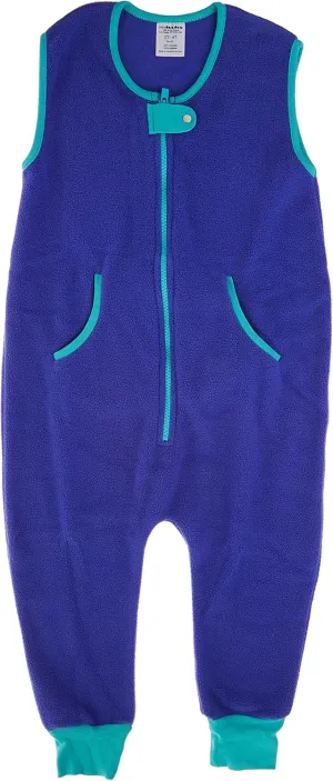 baby deedee Fleece Kicker Sack with Feet Baby Sleep Bag, Peacock, 2-4T