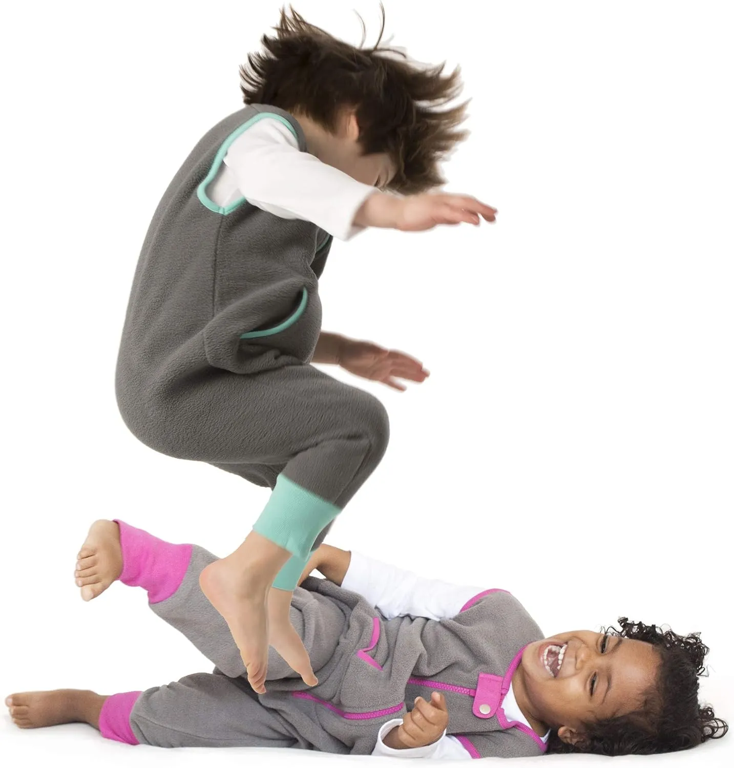 Baby Deedee Fleece Sack with Feet Sleep Bag, Sleep Kicker, Toddler Sleeping Bag, Teal, 2-4 T