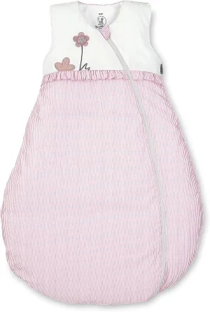 Baby Sleeping Bag, All Season, Heat Regulation, Zip, Size: 110, Girl Emmi, White/Pink
