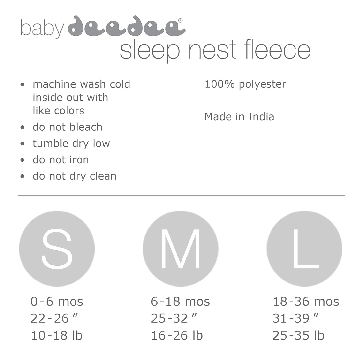 Baby Sleeping Bag Sack - Premium Polar Fleece, Indoor Wearable Blanket - Boys & Girls. Fits Infants, With Convenient Shoulder Straps for Safe & Comfortable Sleep, Mocha, Medium (6-18 Months)