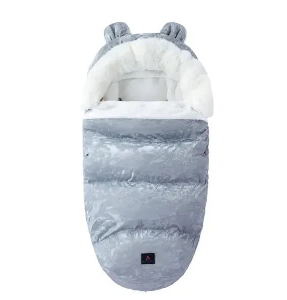 Baby Sleeping Bag with Fur Collar
