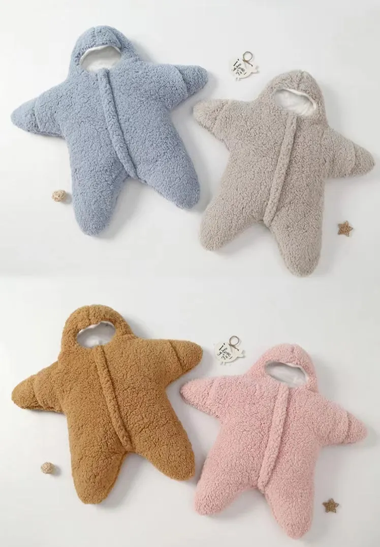 Baby Starfish-shaped Fleece Sleeping Bag