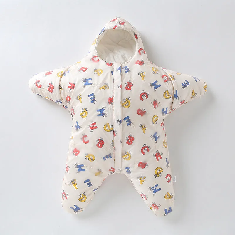 Baby Starfish-shaped Fleece Sleeping Bag