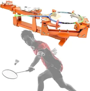 Badminton Racket Stringing Machine, 6-Point Fixed 60lb Winch Type Badminton String Machine, Personal Stringing Tools