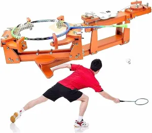 Badminton Racket Stringing Threading Machine, Winch Type Personal Stringing Tools, 6-Point Fixed 60lb Winch Type Badminton String Machine, for DIY Squash, Tennis or Badminton Rackets