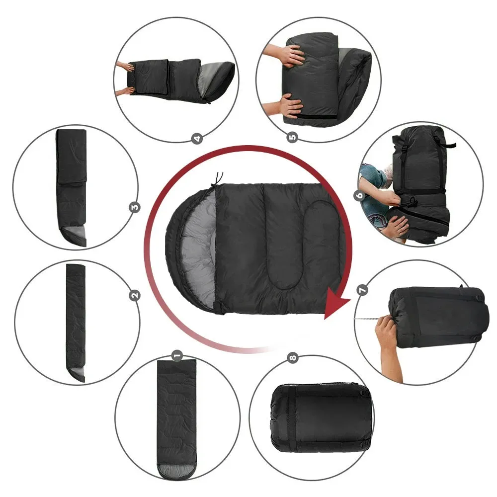 Bag Robust Warm Backpacking Bag Sleeping Season Outdoor Envelope Attractive Sleeping 4 Winter Cotton Mummy Lightweight Camping