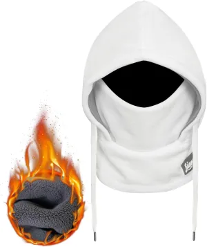 Balaclava Winter Face Mask: Thermal Polar Fleece Hood Windproof Ski Mask for Men Women, Convertible Warm Face Cover Hat Scarf
