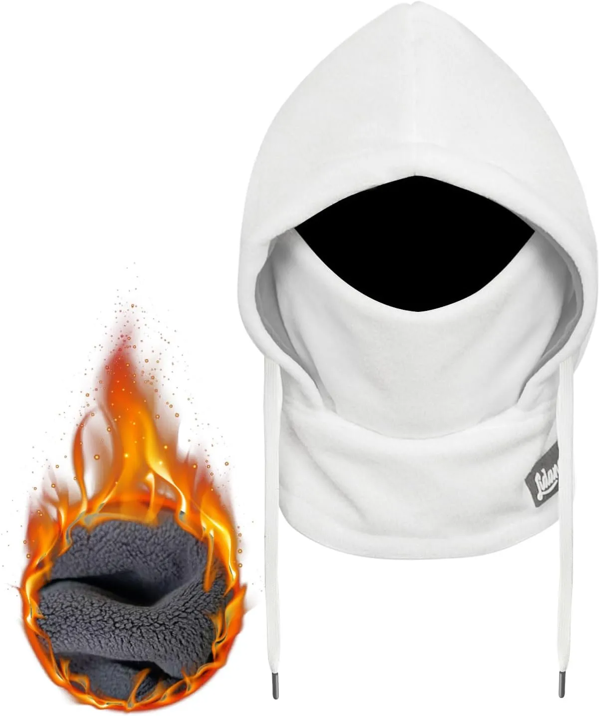 Balaclava Winter Face Mask: Thermal Polar Fleece Hood Windproof Ski Mask for Men Women, Convertible Warm Face Cover Hat Scarf