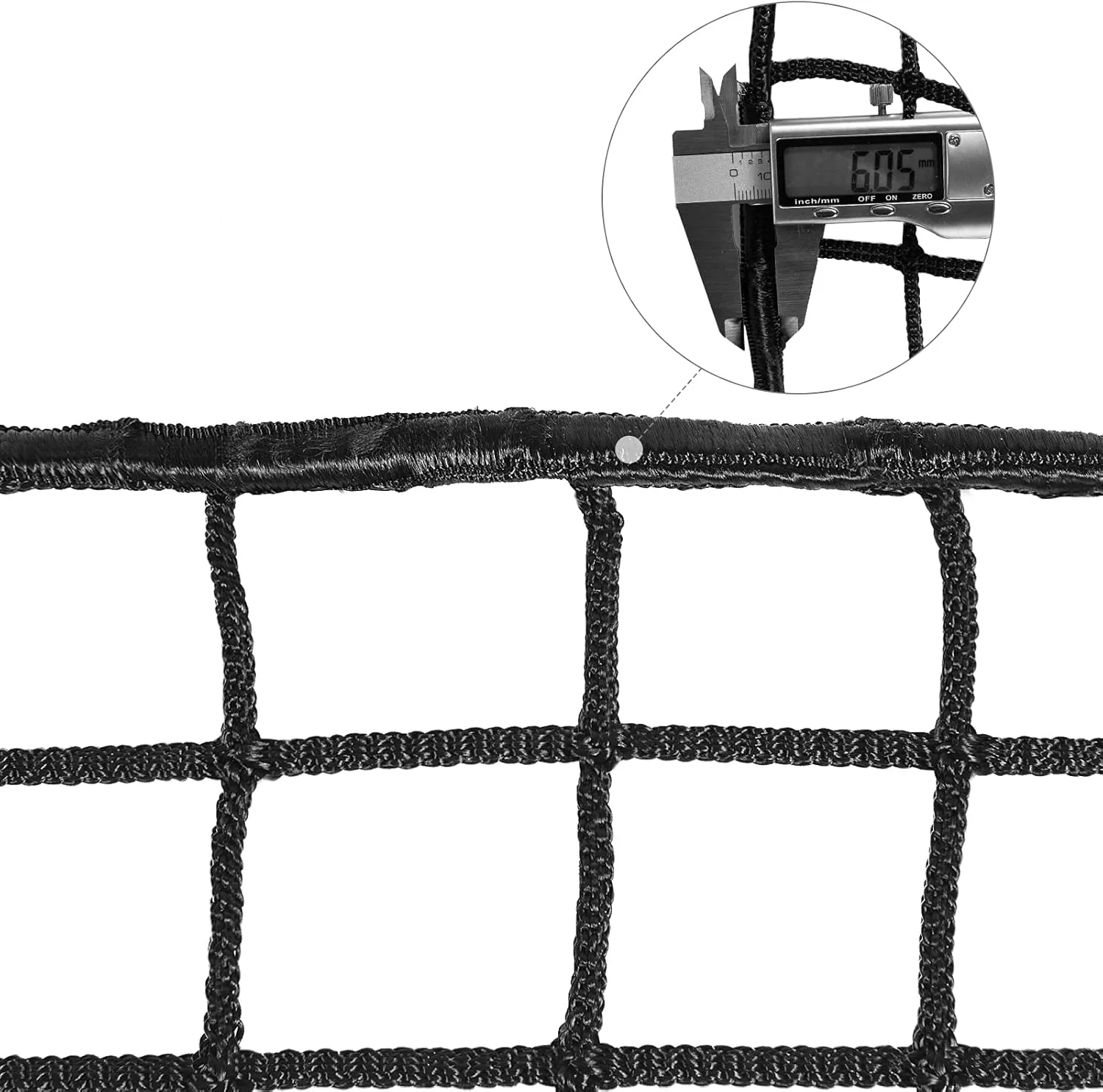 Baseball Backstop Nets, Nylon Baseball Netting Pro High Impact Sports Netting Material 10'x10'/10'x20'/10'x30'(Net Only)
