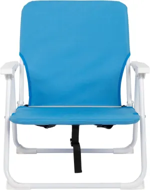 Beach Chair,Aluminum Frame Folding Camping Chair,Sports Chair,Portable Backpack Foldable Camping Chair with Wooden Armrests for Camping Lawn Travel Festival,Loading 100Kg (56 * 60 * 63cm)