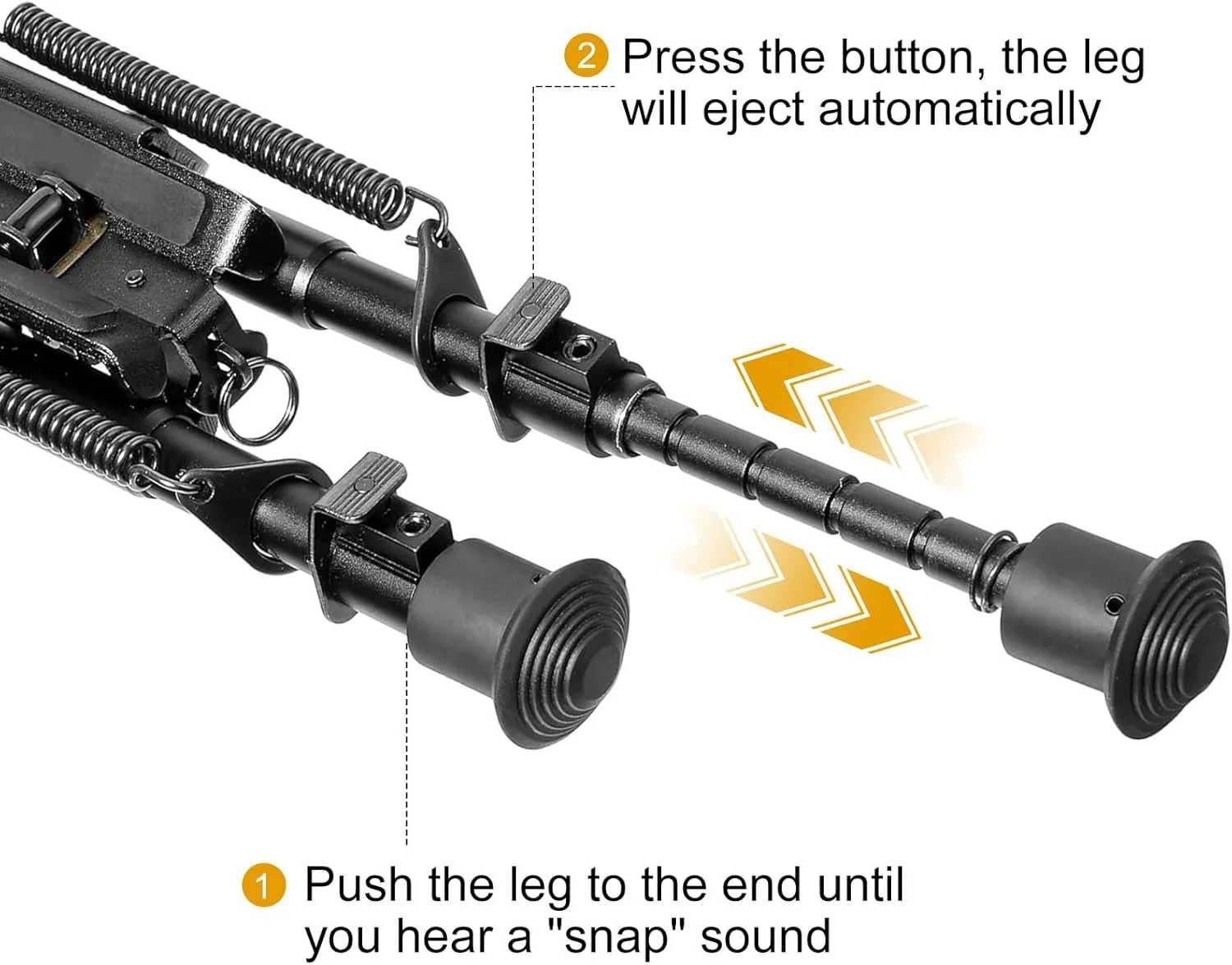 Besrilien Rifle Bipod Sling Swivel Stud Mount 6-9 Inches Bipods for Rifles Heavy Duty