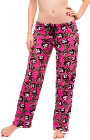 Betty Boop Women's Sleepwear Plush Fleece Lounge Pajama Sleep Pants S to XL