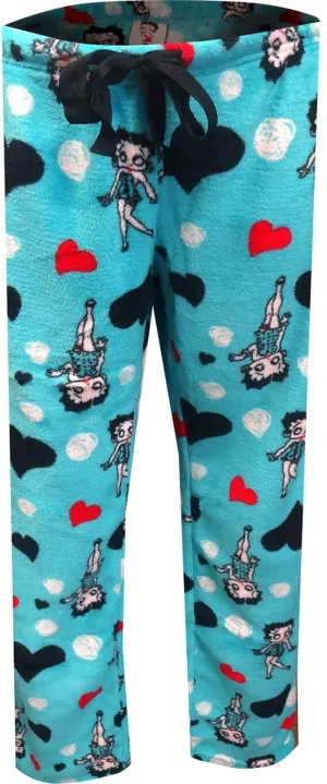 Betty Boop Women's Sleepwear Plush Fleece Lounge Pajama Sleep Pants S to XL