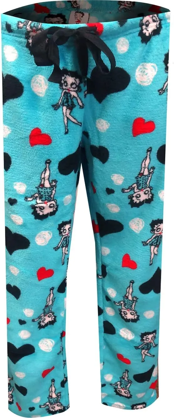 Betty Boop Women's Sleepwear Plush Fleece Lounge Pajama Sleep Pants S to XL