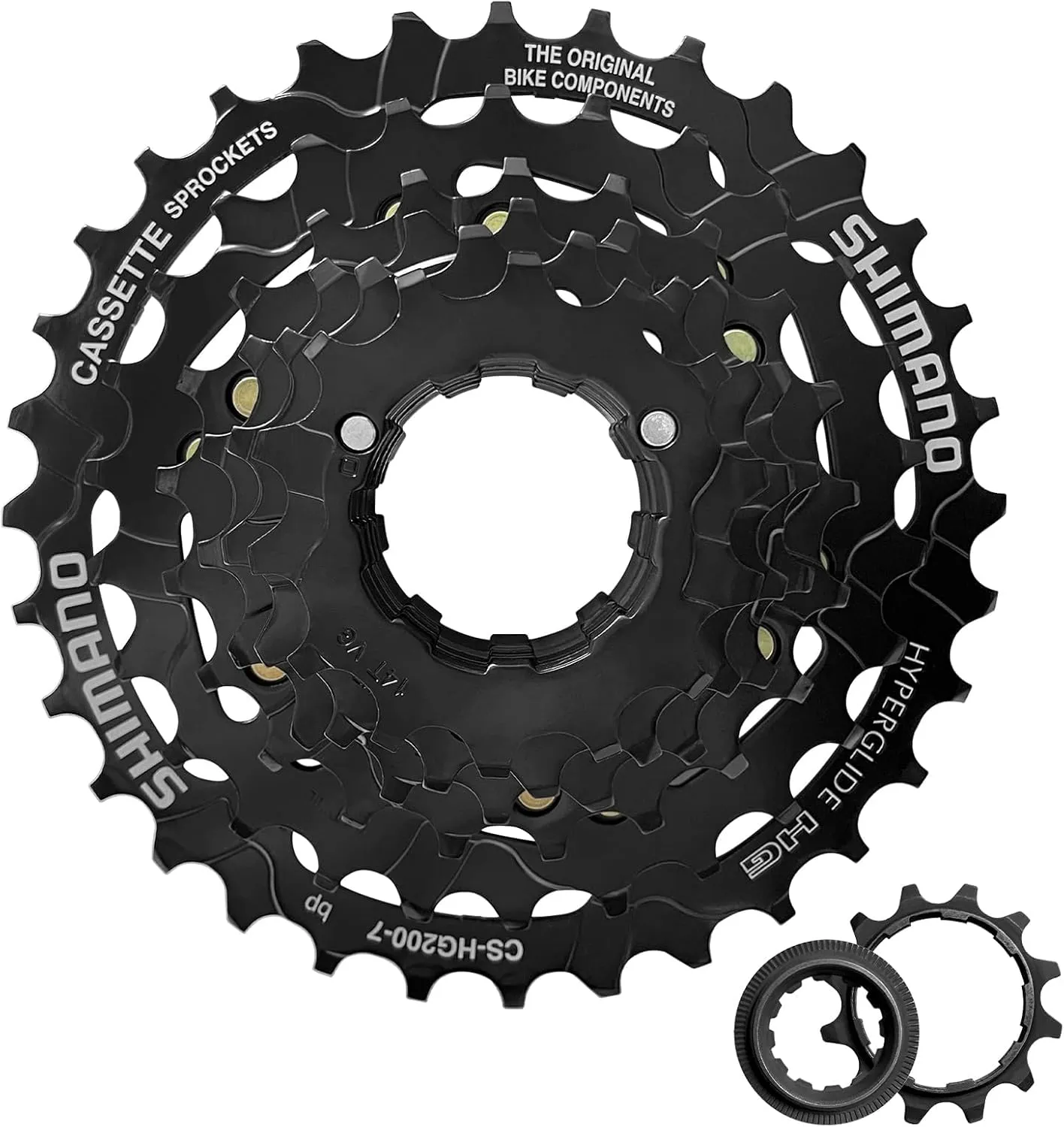 Bike Cassette 7 Speed CS-HG200 Bike Sprocket 12-32T Black for Mountain Bike Folding Bike