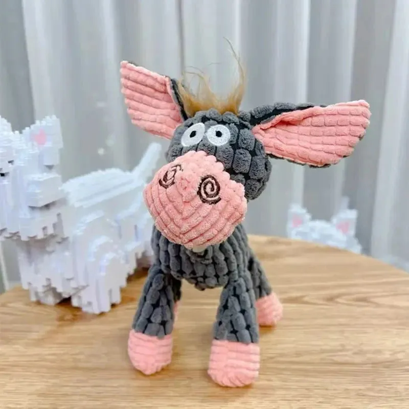 Bite Resistant Donkey Shape Pet Toy