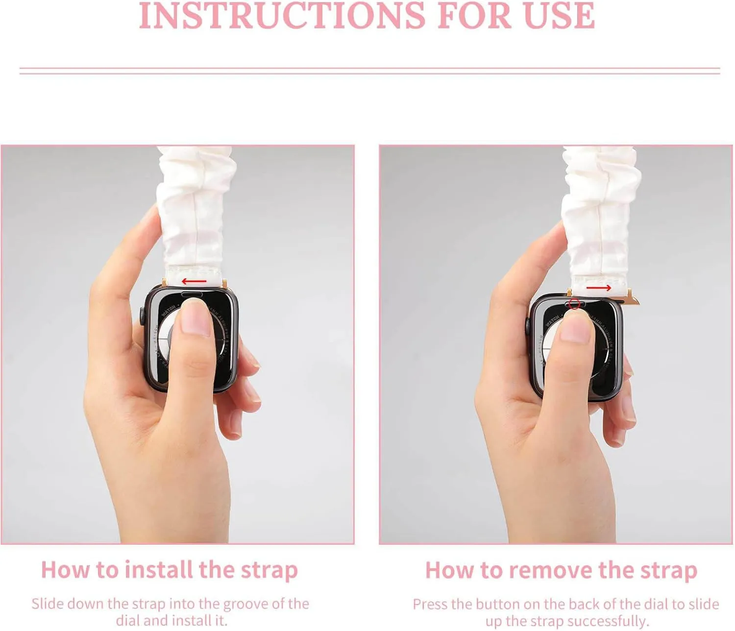 Black Goat Daisy Wreath Fashion Watch Strap Scrunchies Wristbands Compatible With IWatch Series