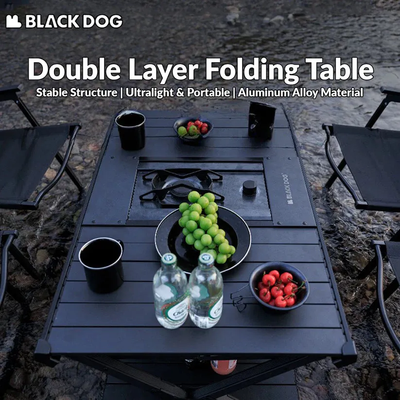 Blackdog Double Layered Folding Table