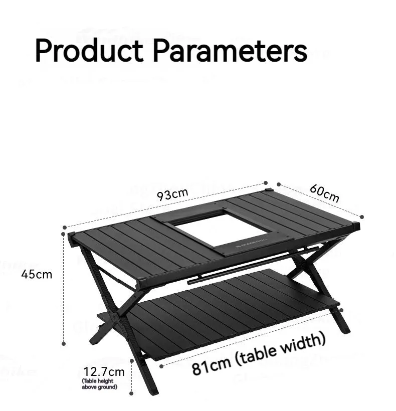 Blackdog Double Layered Folding Table