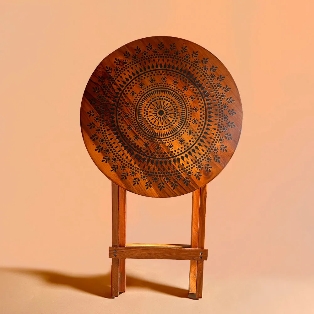 Blooming Teak Folding Table