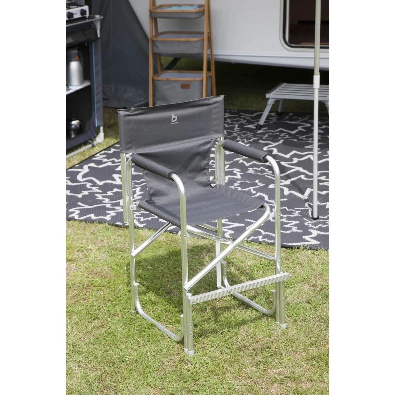 Bo-Camp Child's Chair Foldable Aluminium Anthracite