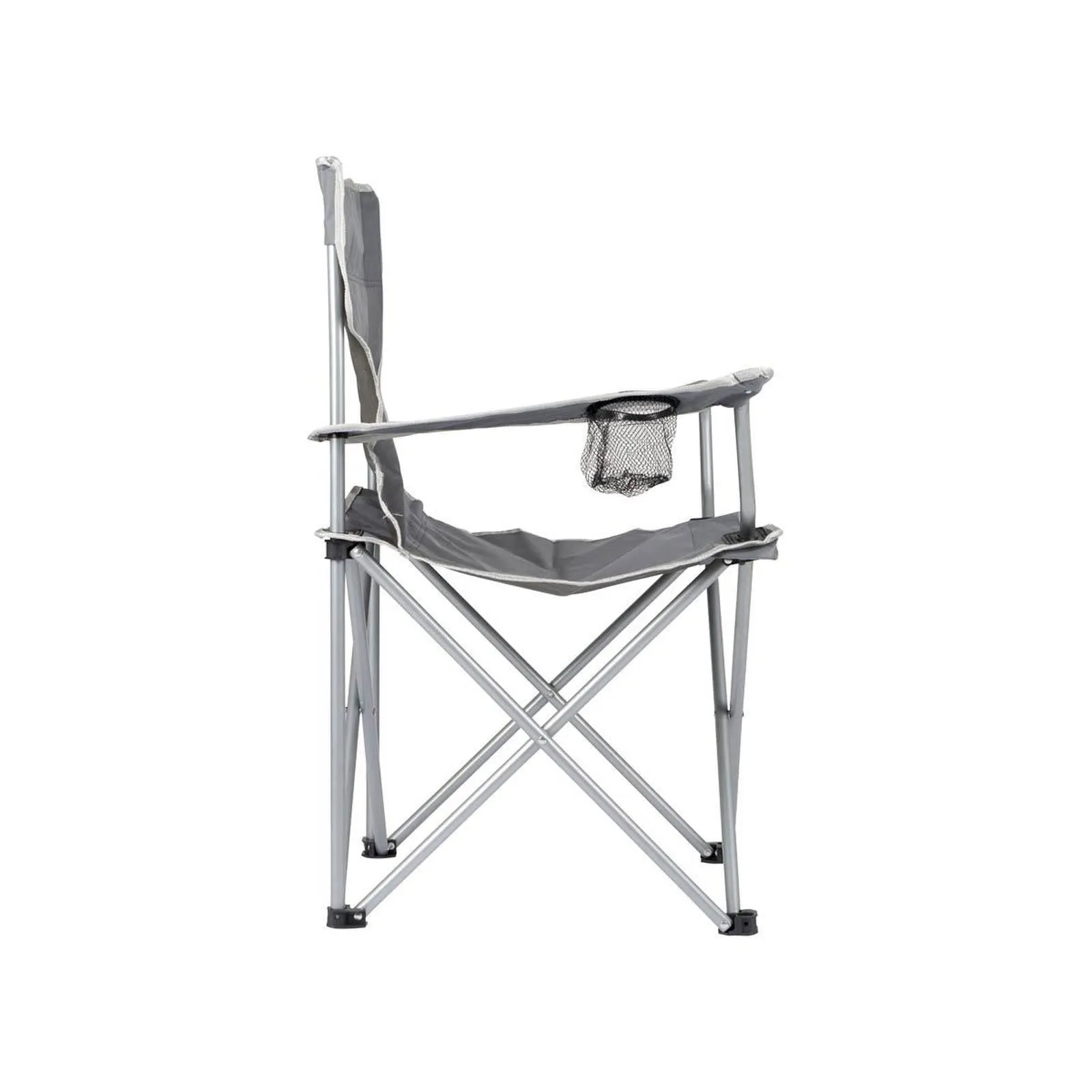 Bo-Camp Folding Chair Compact Steel Grey