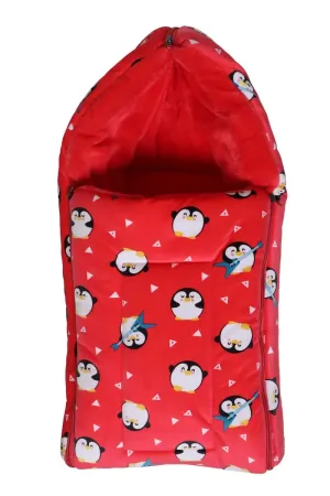 Born Baby Sleeping Bag (Coral Fleece) - Pack of 1 (Red)