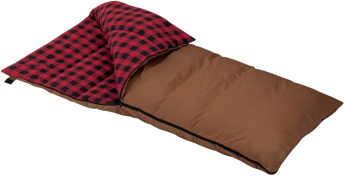 Boulder Creek Grande 0 Degree Sleeping Bag (Red Plaid)