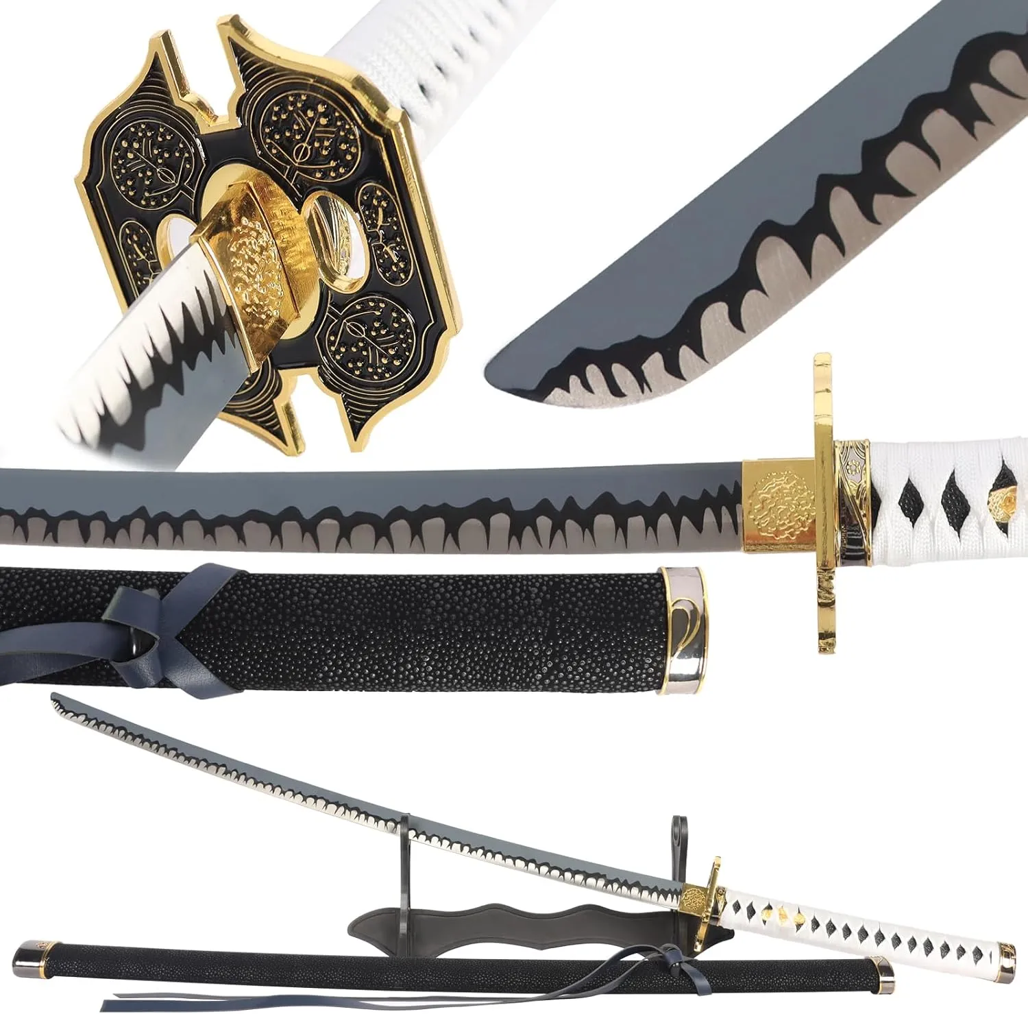 Bowen Devil May Cry 5 Vergil Yamato Sword,About 41 inches Stainless Steel Katana Real Metal Hand Forged,Dante's Rebellion Anime Game Original Texture,Nero 1:1Cosplay Sword