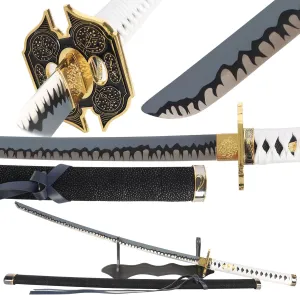Bowen Devil May Cry 5 Vergil Yamato Sword,About 41 inches Stainless Steel Katana Real Metal Hand Forged,Dante's Rebellion Anime Game Original Texture,Nero 1:1Cosplay Sword