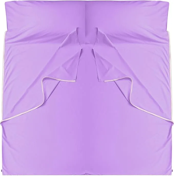 Brand - GANNAFEE Cotton Sleeping Bag Liner with Zipper - 100% Cotton Travel Sheet Sleep Sack Adult - Travel Sleeping Bag for Hotels Camping Hiking