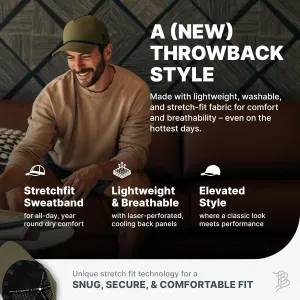 Branded Bills Bare Canvas 5 Panel Rope Hat, Adjustable Snapaback, Fitted Style | Lightweight, Durable Canvas, Water Repellent