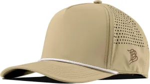 Branded Bills Bare Curved 5 Panel Rope Hat, Adjustable Snapaback, Fitted Style | Lightweight, Comfort Stretch, Quick Dry Cap