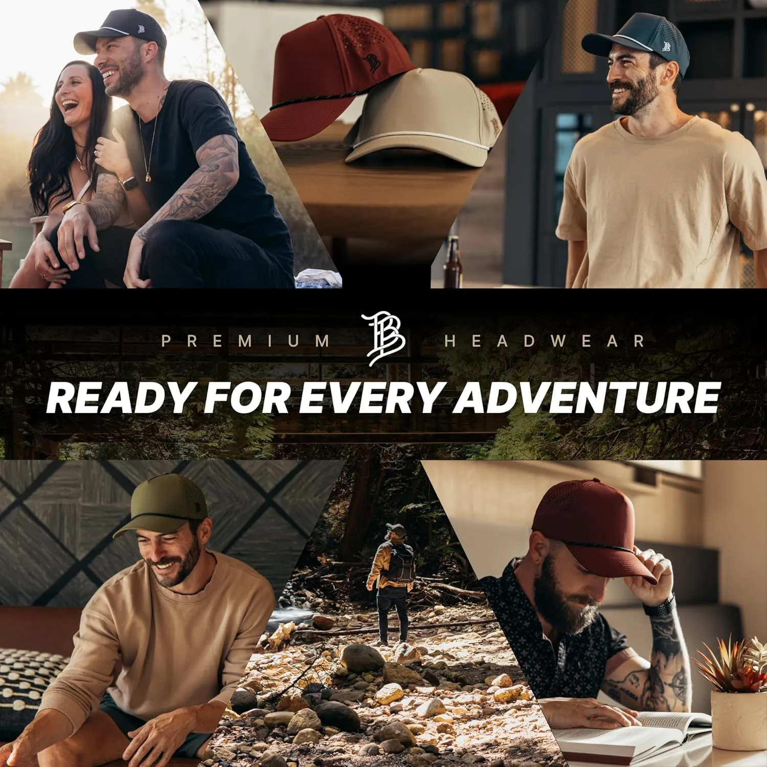 Branded Bills Bare Curved 5 Panel Rope Hat, Adjustable Snapaback, Fitted Style | Lightweight, Comfort Stretch, Quick Dry Cap