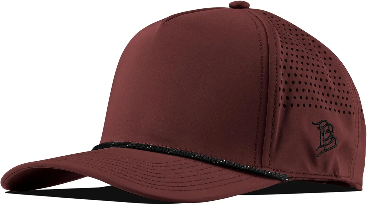 Branded Bills Bare Curved 5 Panel Rope Hat, Adjustable Snapaback, Fitted Style | Lightweight, Comfort Stretch, Quick Dry Cap