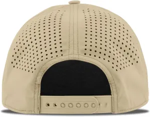 Branded Bills Old Glory PVC Curved 5 Panel Rope Hat, Fits 7-7 7/8, Adjustable Snapback